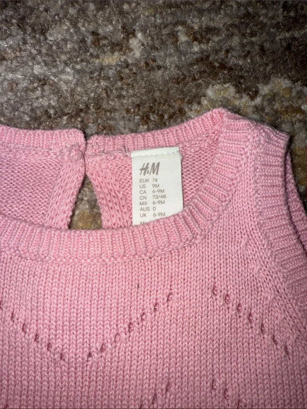 H&M baby sweater knit romper